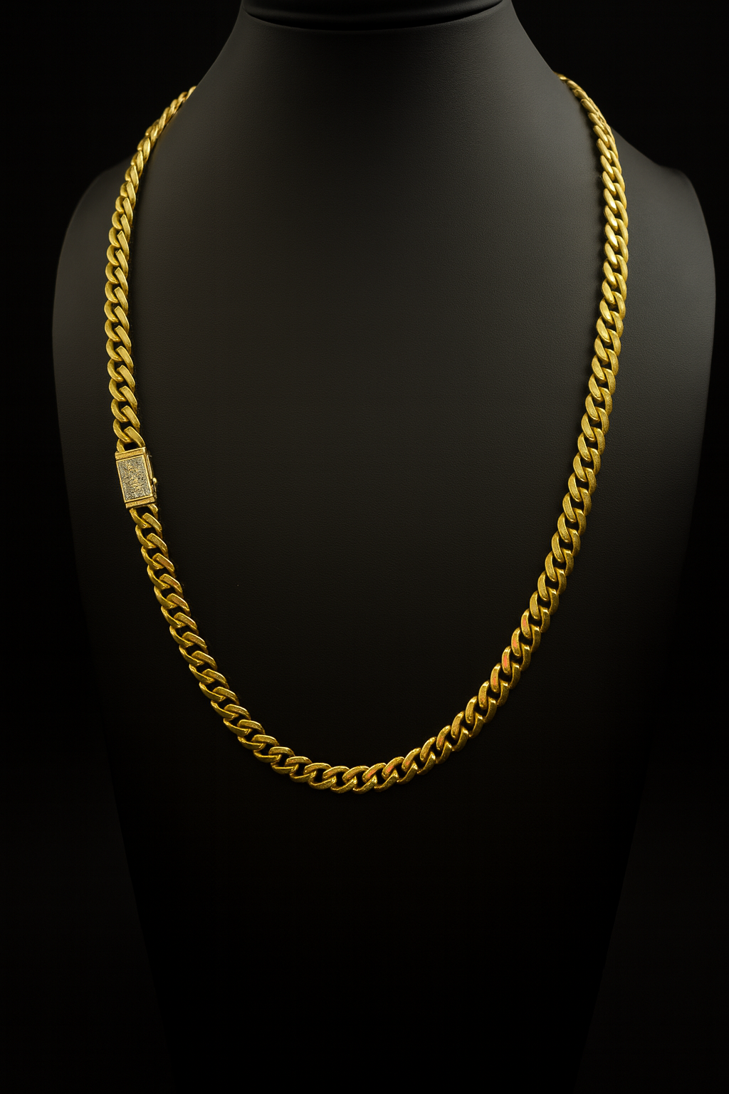 Semi-solid gold chain, 10k, 7mm, 22''