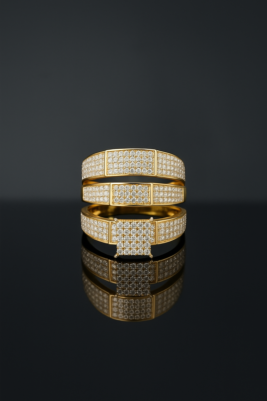 14k gold engagement ring and diamonds